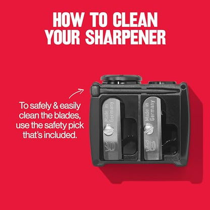 Revlon Universal Points Sharpener for Wooden & Plastic Makeup Pencils, Fits Small to Large Sizes, Easy to Clean, 1 Count - size: Pack of 1