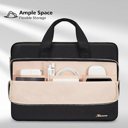 KIZUNA Laptop Sleeve Case 13 Inch Computer Carrying Handbag for 14" MacBook Pro M3 2023/M2 M1 Max /13.6" New MacBook Air M2/14 Lenovo ThinkPad X1 Carbon/Yoga C740 S740 C930/14 IdeaPad Flex 5i, Black - color: Black, size: 13-13.3 Inch / 13.6 Inch