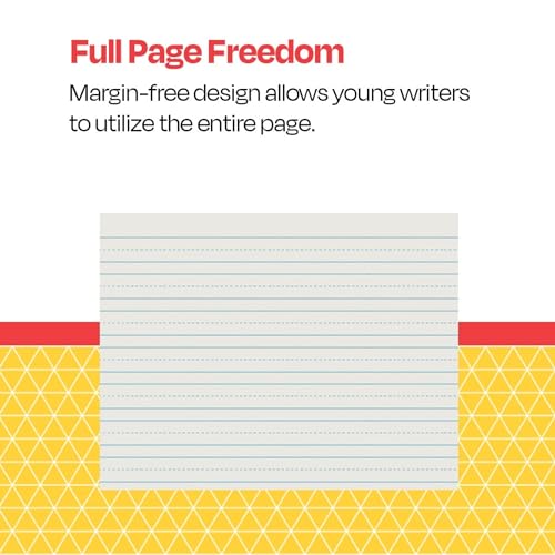School Smart - 85350 Skip-A-Line Ruled Writing Paper, 3/4 Inch Ruled Long Way, 10-1/2 x 8 Inches, Pack of 500 White - size: 10.5" x 8" - 3/4" Ruled
