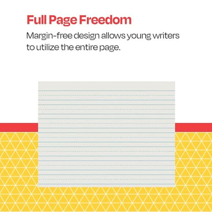 School Smart - 85350 Skip-A-Line Ruled Writing Paper, 3/4 Inch Ruled Long Way, 10-1/2 x 8 Inches, Pack of 500 White - size: 10.5" x 8" - 3/4" Ruled