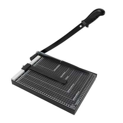 Precision Paper Cutter for A4/B5/A5/B6/B7, 10x13 inches, 70GSM Capacity, Metal Base Black - color: Black