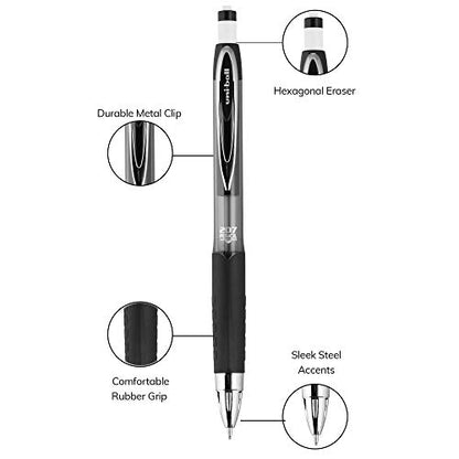 uniball 207 Mechanical Pencil, 0.7 Mm, Hb (#2), Black Lead, Black Barrel, Dozen - color: Black, size: 1 Count (Pack of 12)