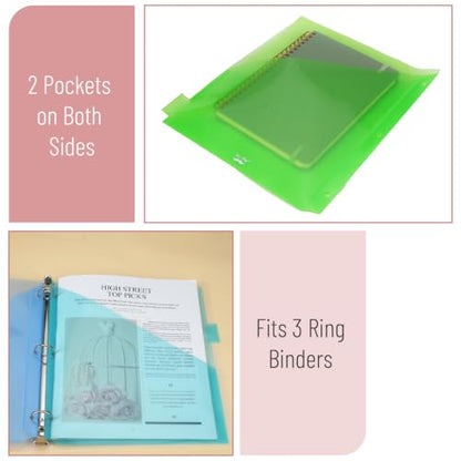 Mr. Pen- Binder Dividers with Pockets and Tabs, 24 Pack | Pocket Dividers for 3 Ring Binder with Tabs, Binder Dividers with Pockets, Dividers with Pockets, Binder Divider - color: Pastel, size: 24 Pack
