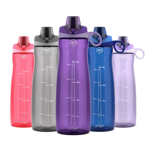 Pogo BPA-Free Tritan Plastic Water Bottle with Chug Lid, 40 Oz, Purple - color: Purple, size: 40 Ounces