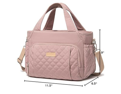 Artelaris Insulated Lunch Bag for Women,Leak-Proof Cooler Lunch Box, Cooling Tote for Adult,with 7 Pockets,Adjustable Strap(15 Liters) - color: Pink