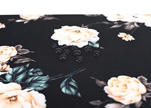 KAYOND 15 inch Laptop Sleeve, Compatible with MacBook pro 15.4 ，MacBook Air 15.4 MacBook pro 16 and 15.6 inch Notebook Computer, Water Repellent Laptop Bag,Shockproof case(15-15.6 inch, Black Peony) - color: Black Peony, size: 15-15.6 inch