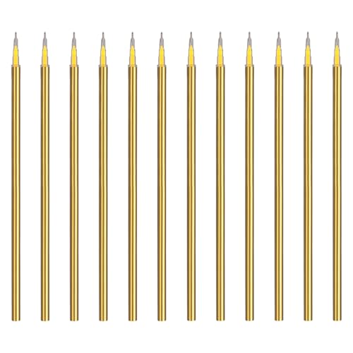PATIKIL 12Pack 0.5mm Gel Pen Refills for Coloring, Medium Point Gel Ink Pens Refills for Coloring Book Drawing Art Supplies Scrapbook Journaling, Yellow - color: Yellow