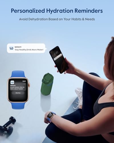WaterH BOOST Smart Water Bottle Tracker with Reminder to Drink Water, 32oz | Double Wall Vacuum Insulated Stainless Steel, BPA-Free, Leakproof, Smart App Tracking, Travel-Friendly Wide Mouth for Office - color: Emerald Green, size: 32 Ounces