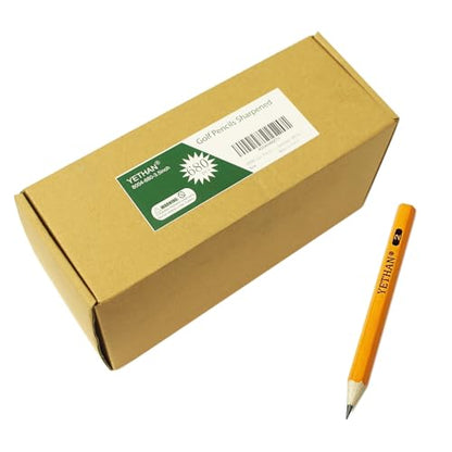 Golf Pencils, Half Pencil, 3.5" Mini Pencils, #2 HB Hexagon, Pre-sharpened, Back to school, 680 Pcs.