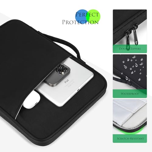 13 Inch Laptop Sleeve Compatible with 2026 Apple MacBook Neo 13 with A18 Pro Chip A3404, Mac Neo 13" Protective Water-Resistant Computer Carrying Bag Case with Handle - color: Black, size: 13 Inch