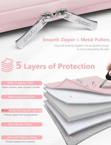 HYZUO 13 Inch Laptop Case Sleeve Bag for MacBook Air 13 M5 A3449 M4 M3 M2 M1 2026-2018, 13" MacBook Neo 2026 A3404, MacBook Pro 13 M2 M1 2026-2016, iPad Air/Pro 13, Surface Pro, XPS 13, Pale Pink - color: Pale Pink, size: 13 Inch