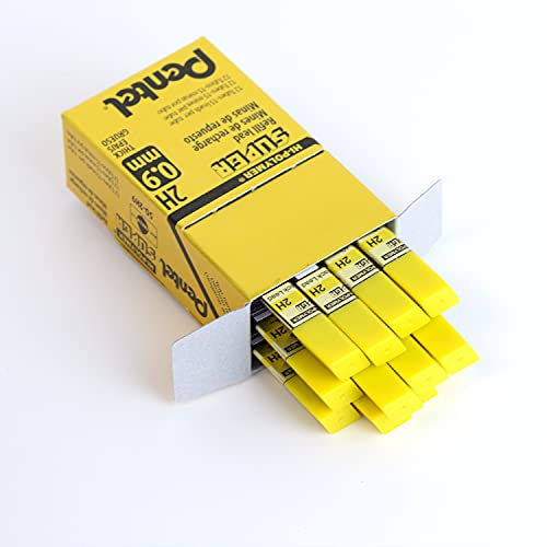 Pentel Super Hi-Polymer Lead Refill, 0.9mm Thick, 2H, 180 Pieces of Lead (50-9-2H) - style: 2H Lead