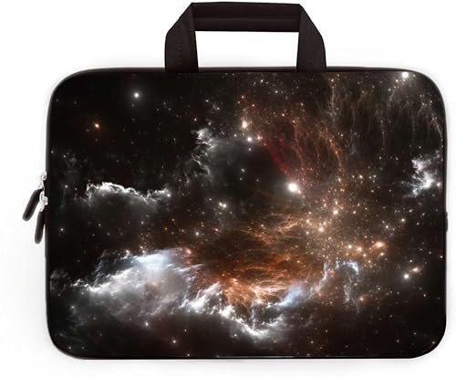 Universal 7~9 inch Kids Tablet Portable Neoprene Zipper Carrying Sleeve Case Bag Fits 7" 8" 8.5" 8.9" 9" iPad mini 5 4 3 2 1, Galaxy Tab A 8.0 (Black Galaxy) - color: Black Galaxy