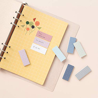 Monolike Color Palette Sticky Grid 500 D Set 4p - Self-Adhesive Memo Pad 30 Sheets - color: Grid 500 D