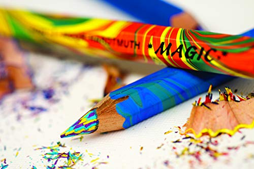 Koh-I-Noor Magic FX Pencils, 5-Pack - Original, Tropical, Neon, America and Fire (FA3405.5BC) - size: 5 Count (Pack of 1)