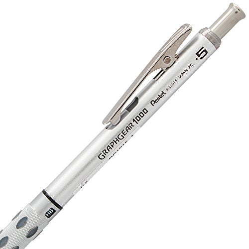 Pentel GraphGear 1000 Mechanical Pencil, (0.5mm) Point Size, Black Barrel, 1 Each (PG1015A) - color: Black, style: 0.5mm