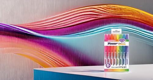 JVPEN Highlighters – 8-Pack Pastel & Vivid Colors, No Smudge & No Bleed, 4mm Chisel Tip, Smooth Pigment Ink, Includes Carry Case – Ideal for Notes, Journaling, School & Office