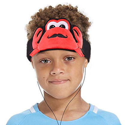 Contixo H1 Kids Headphones, 85dB Volume Limiting with Adjustable Speakers Soft Children Fleece Headband Toddler Headphones - style: Crab