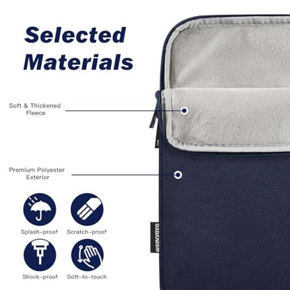 Dadanism 9-11 Inch Tablet Sleeve Bag Carrying Case for iPad (A16) 11th Gen 11", iPad 10th Gen 10.9" Air 5/4, iPad Air/Pro 11", iPad 9/8/7th 10.2", Galaxy Tab A11+ Plus 11"/S9 FE, Tab M11 11", Indigo - color: Dark Blue, size: 9-11 inch