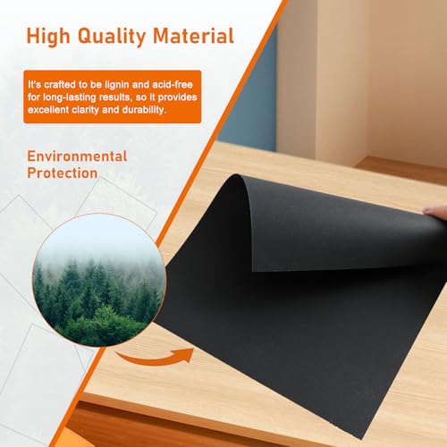 Guakicae 24 Sheets White Cardstock 8.5 x 11 Craft Paper, 300gsm/110lb Heavyweight Paper Card Stock for Cards Making, Wedding Invitations, Greeting Cards, Birthday - color: Black, size: 8.5x11-24pcs