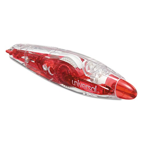 Universal 75605 Retractable Pen Style Correction Tape, 1/5-Inch x 236-Inch, 4/Pack