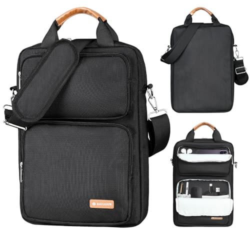 13.3-14 Inch Laptop Sleeve Bag, Laptop Bag for 14'' MacBook Pro M4 2024,14'' MacBook Pro M3&M2&M1 2023/2021, 13.6/13'' New MacBook Air M3/M2 2024/2022,Tab S8 Ultra 14.6",with Shoulder Strap(Black) - color: Black, size: 13.3-14 Inch