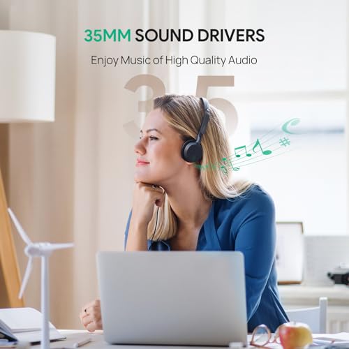 Yealink UH42 USB-C/A Headset with Noise Cancelling Mic, Wired Headphones for PC Computer Laptop, Compatible with Zoom Teams, Comfort Ear Cushions, Stereo Sound, in line Controls - color: Stereo, style: All Platforms USB-C & USB-A