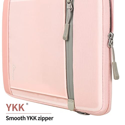 SIMTOP 11-Inch Tablet Sleeve, Compatible with iPad Pro 11-inch (M4), iPad Air 11-inch (M3), iPad 11-inch (A16) — YKK Zippers, Detachable Strap, Water-Resistant - color: Pink, size: 11 inch