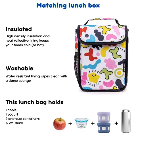 J World Lollipop Kids Rolling Backpack & Lunch Bag Set for Elementary School. Carry-On Suitcase with Wheels, Kiddo - color: Kiddo