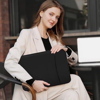 MOSISO 13.3 inch Laptop Case, 13-13.3 inch Laptop Sleeve Compatible with MacBook Neo/Air/Pro 13 inch with A18/M5/M4/M3/M2/M1 Chip 2026-2016, Neoprene Carrying Computer Bag with Curved Pocket, Black