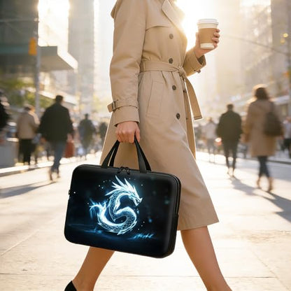 Laptop Bag 10 Inch,Resistant Shockproof Laptop Sleeve Case Protective Cover Carrying Case with Handle Compatible for HP Dell Lenovo Acer Asus Notebook Computer,Glowing Dragon - color: Glowing Dragon, size: 9-10.5 in