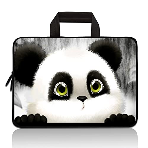 11 11.6 12 12.5 inch Laptop Carrying Bag Chromebook Case Notebook for Apple MacBook Air Samsung HP DELL Lenovo Asus (Cute Panda)