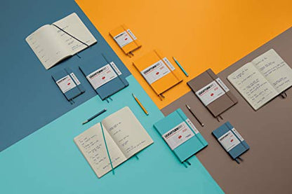 LEUCHTTURM1917 - Notebook Hardcover Medium A5-251 Numbered Pages for Writing and Journaling (Aquamarine, Plain) - color: Aquamarine, style: Plain