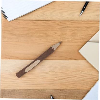 Tofficu 20pcs Wood Pencils Woodland Shower Decorations Pencils Long Writing Tree Bark Boys and Girls Writing Pack - color: Brownx2pcs