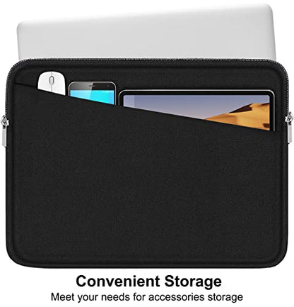 15 Inch Laptop Sleeve, Durable Computer Carrying Bag Protective Case Cover Briefcase Handbag with Front Pocket, Slim Laptop Case Cover for 15.4 Inch HP, Dell, Lenovo, Asus, Notebook, Black - color: Black, size: 15 Inch