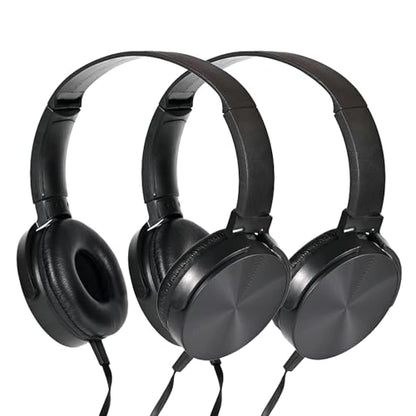 Kids Headphones for School Bulk 2 Pack,Durable Wired Classroom Headphones for Kids,Students,Children Toddler Teen Boys Girls and Adult - size: 2 PACK