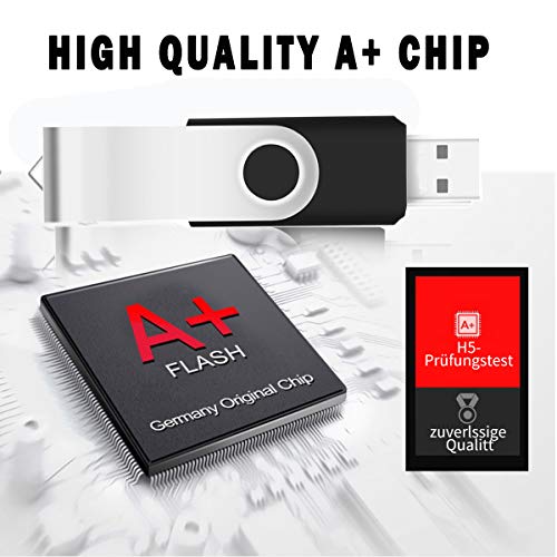 256MB Bulk Flash Drive 50 Pack EASTBULL USB 2.0 Flash Drives Bulk (Black) | Metal Thumb Drives Bulk 256MB USB Drives Pack with 50 Lanyards for Data Storage - size: 256MB, style: 50Pack