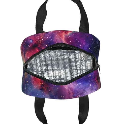 Galaxies Lunch Box - Insulated Lunch Bags for Women/Men Reusable Lunch Tote Bags, Perfect for Office/Camping/Hiking/Picnic/Beach/Travel - color: Galaxies