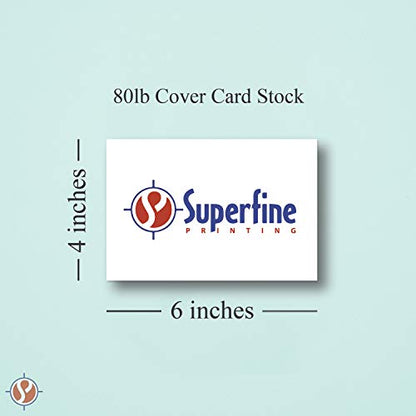 Blank Index Flash Note Cards | 80lb Heavyweight Thick White Cover Stock. 100 Cards Per Pack | 4 x 6 - size: 4 x 6