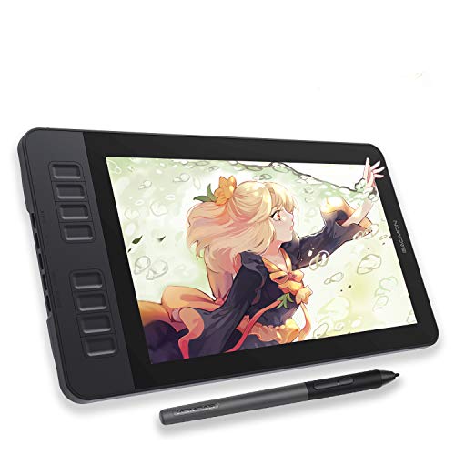 GAOMON PD1161 Drawing Tablet with Screen, Digital Art Tablet with Battery-Free Stylus, Tilt, 8 Shortcut Keys for Paint, Design, Illustration, Editing, 11.6-inch Graphics Tablet for Mac, Windows PC - color: Black, size: 11.6 inch