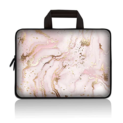 Universal 7-9 inch Tablet Sleeve Ultra-Portable, Neoprene Carrying Sleeve Case Bag Compatible with 7" 8" 8.5" 8.9" 9" Apple iPad mini, Samsung, Google, HP, Acer (Pink Marble) - color: Pink Marble