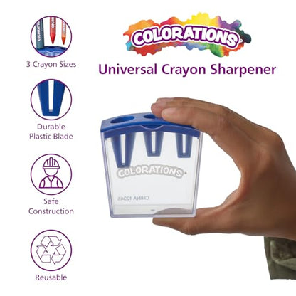 Colorations Universal Crayon Sharpener, Classroom Essentials