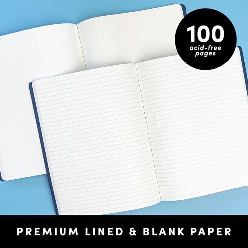 PAPERAGE Soft Cover Blank Journal Notebook, 2 Pack, (Burgundy), 100 Pages, Large 7.5 inches x 9.5 inches, Ideal for Sketch Book, Note Taking & Travel Journal - color: Burgundy, style: Plain 100pgs (2 Pack)