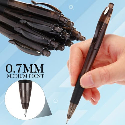 MotiMind 240 Pcs 0.7mm Mechanical Pencils Bulk Set Include 120 Black Mechanical Pencil 120 HB Lead Refills for Art Office Classroom School Student Writing Drawing Sketching Supplies