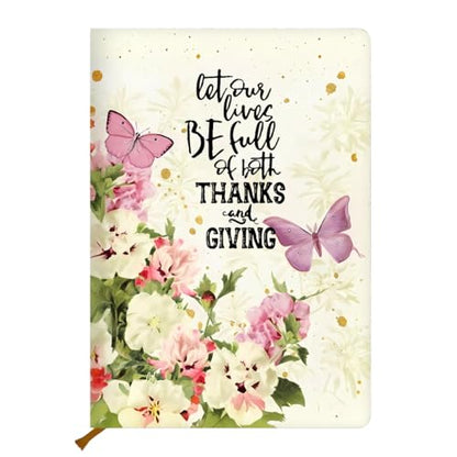 Christian Notebook Journal, Bible Verse Notebook Gifts for Women, Inspiration Religious Gifts, Trendy Hardcover Ruled Journal for Note Taking, Butterfly Garden Journaling Planner Scripture Prayer - color: Multi 1160