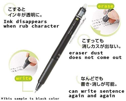Pilot FriXion Ball Knock Retractable Erasable Gel Ink Pens, Extra Fine Point 0.5mm, Green Ink, 3 Pens & 6 Refills Value Set