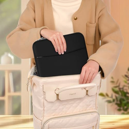 MOSISO 13.3 inch Laptop Case, 13-13.3 inch Laptop Sleeve Compatible with MacBook Neo/Air/Pro 13 inch with A18/M5/M4/M3/M2/M1 Chip 2026-2016, Neoprene Carrying Computer Bag with Curved Pocket, Black