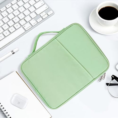 iPad Pro 12.9 Sleeve Carrying Case, Padded Tablet Bag for iPad Pro 13-in (M4), iPad Air 13-in (M2), Surface Pro 9/8, 12.4” Galaxy Tab S8+/S9+ (Mint Green-12.9) - color: Green-12.9in, size: 12.9 inch