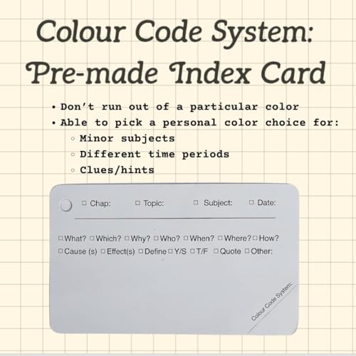 Tailored Flashcards to Curate Note Cards 5x3" Heavy Duty White Pre-made Index Cards with Rings, 450 Pack,2 Kraft Covers, 6 Binder Rings for Nursing College Students.