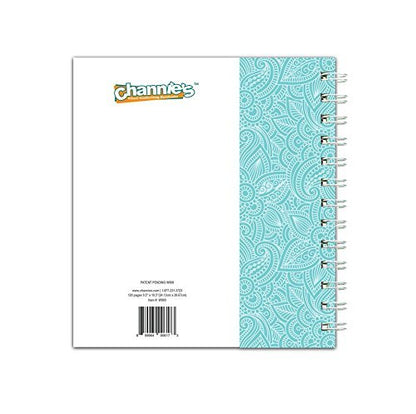 Channie’s Handwriting Improvement Spiral Notebook, Stylish Visual Writing & Printing Aid for Elementary School Students and Special Needs Kids & Teens, 120 Pages, Thick Paper, Size 10.5" x 9.5" - color: White